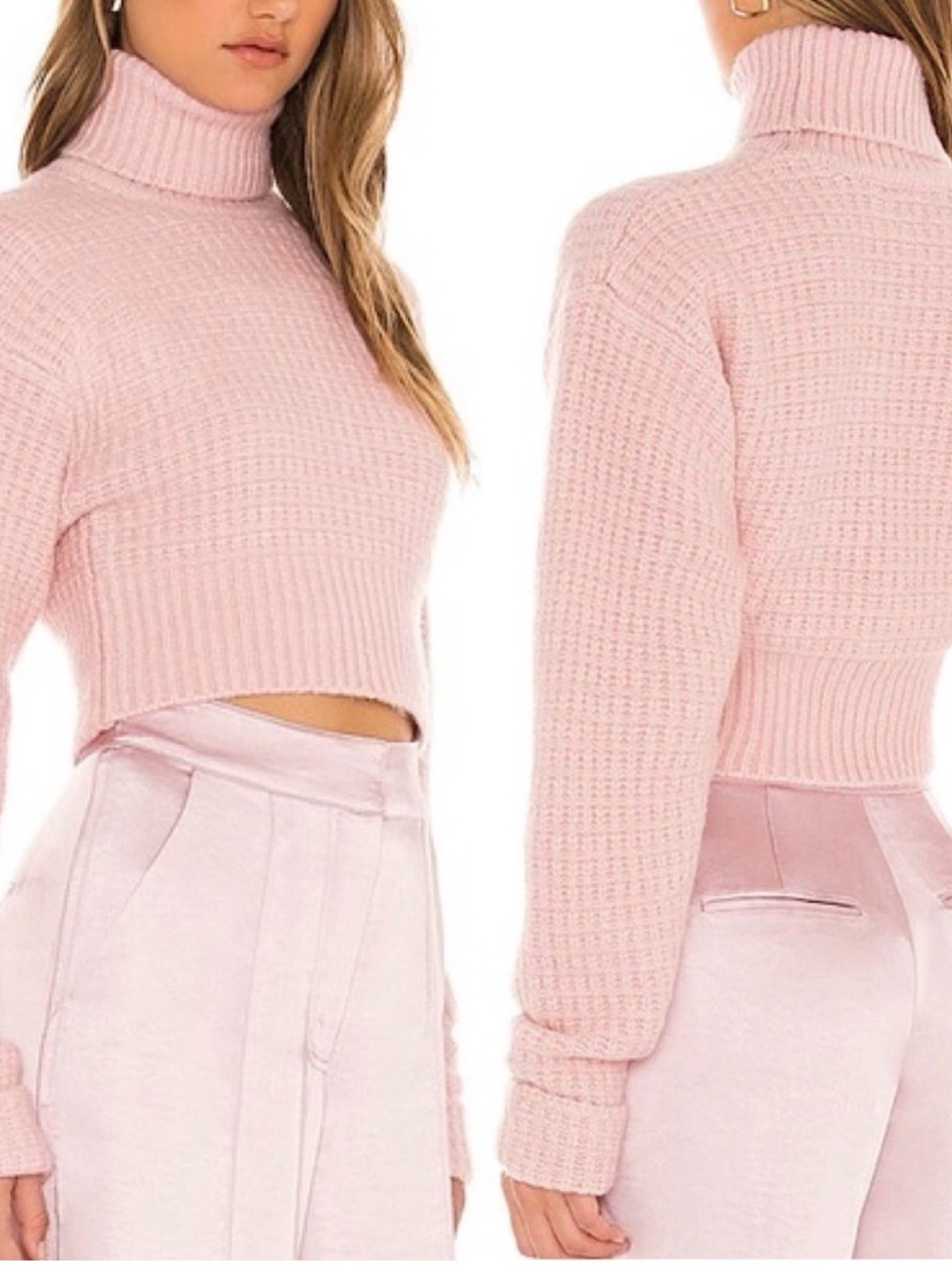 For love and lemons waffle turtleneck